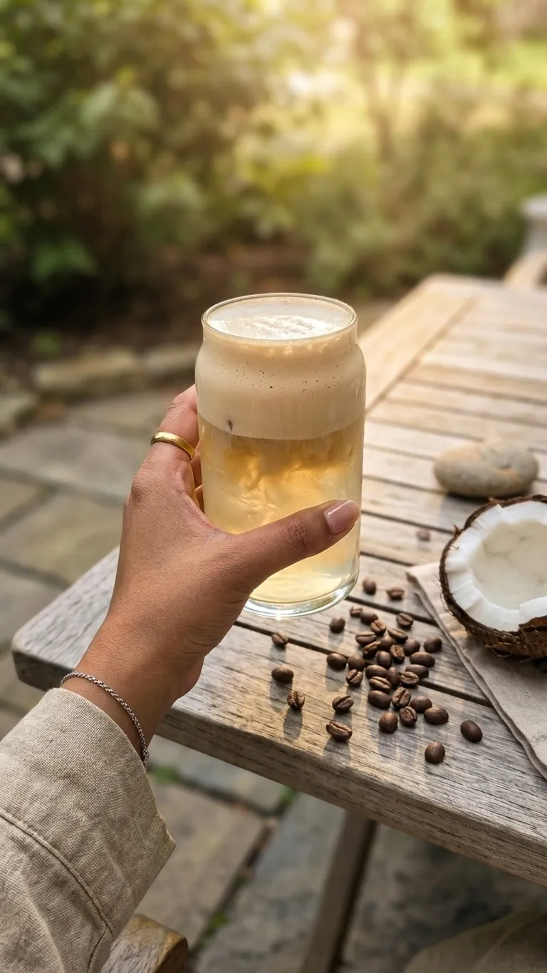 Coconut coffee cream