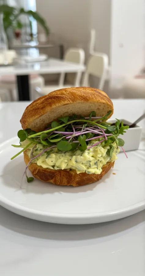 Dill Infused Egg Salad sandwich