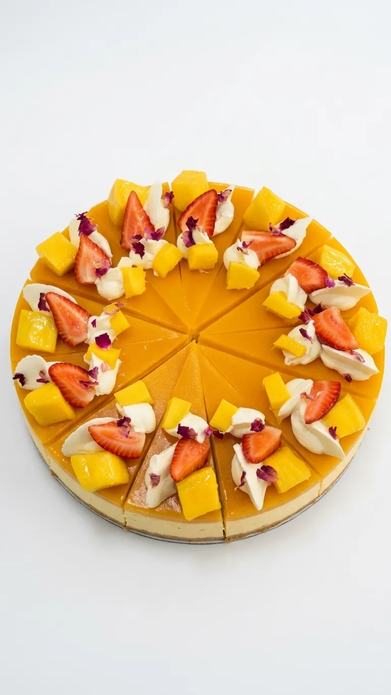 No-Bake Mango cheesecake