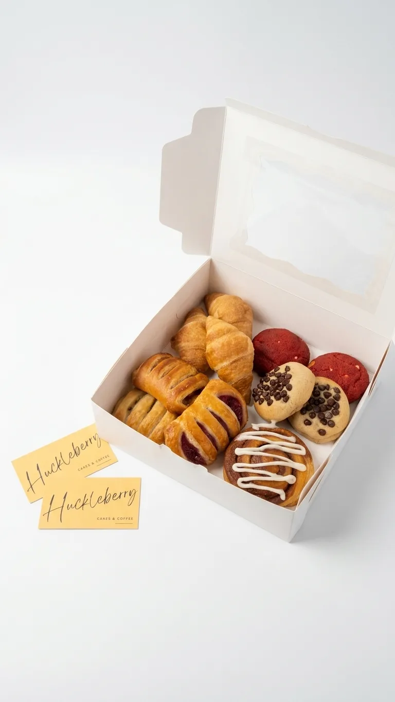 A Huckleberry kids' snack box, packed and ready for pickup