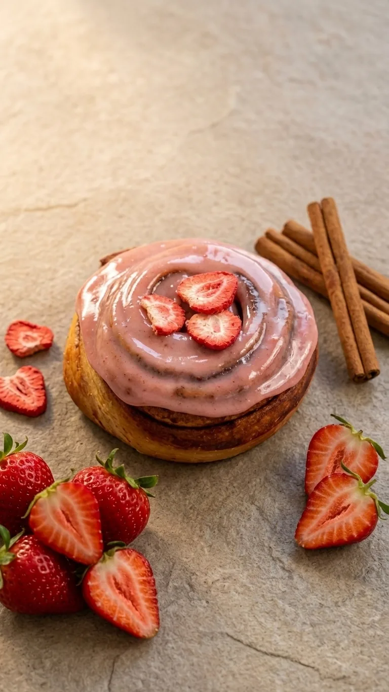 Strawberry Cinnamon Bun